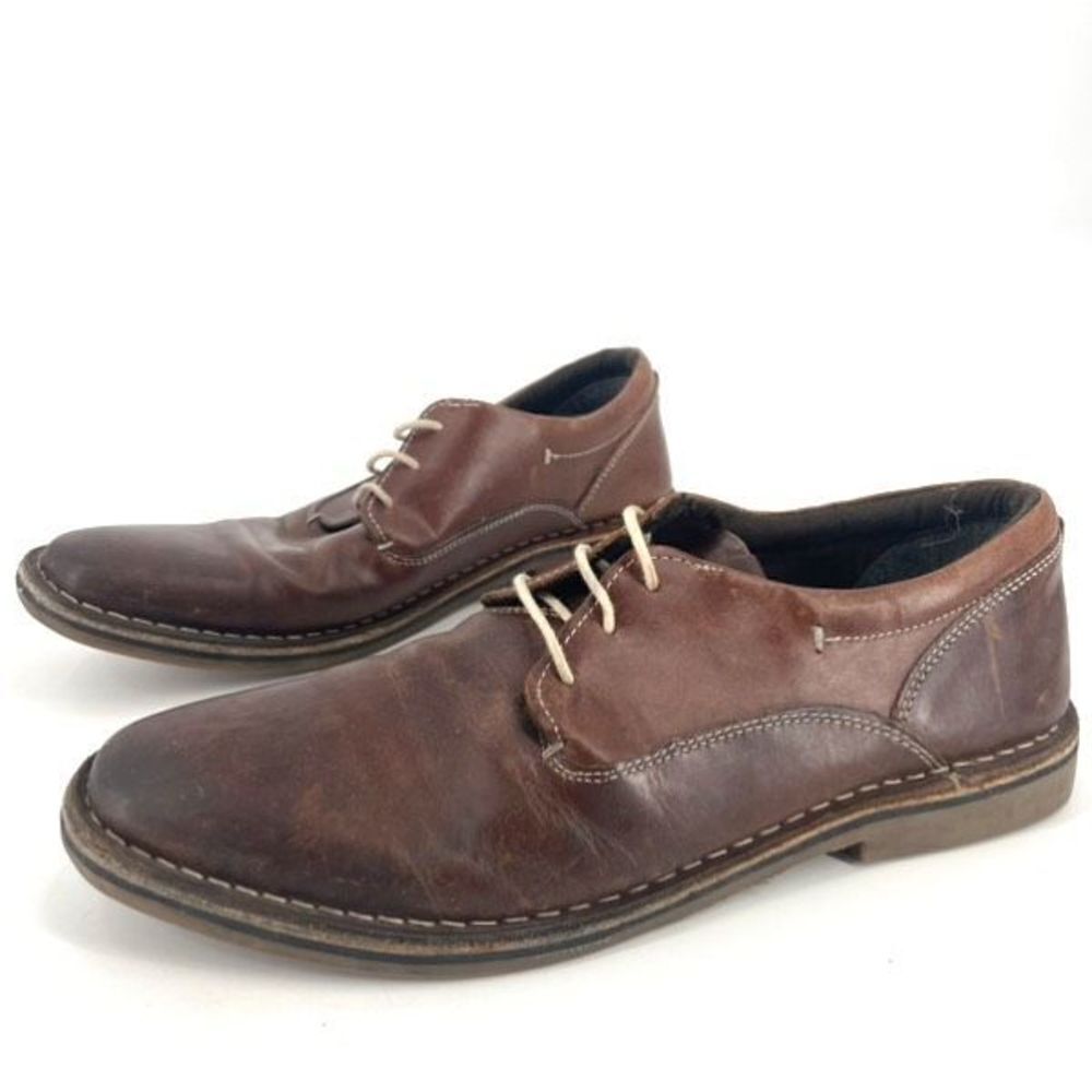 Steve Madden Men's brown‎ leather Harpoon Oxford dress shoes Size 9.5